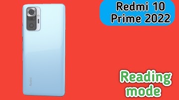 How To Reading Mode Setting Inow To Enable Reading Mode In Redmi 10 Prime 2022,