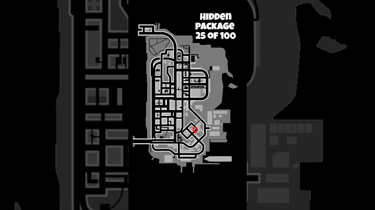 Hidden Package 25 100 EASY TUTORIAL GTA 3 Map Location Shorts 