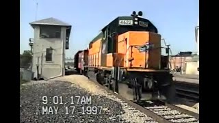 A nice spot to railfan Joliet Illinois May 1997 part 1