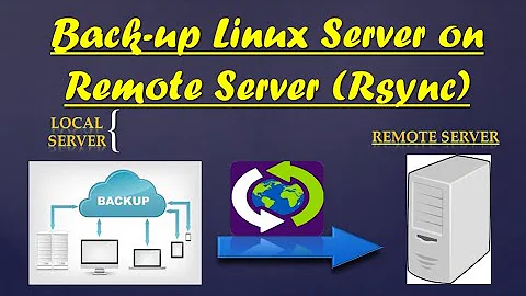 How to backup Linux Server To Remote Server with RSYNC command