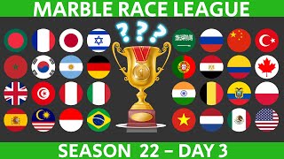Marble Race League Season 22 DAY 3 Marble Race in Algodoo