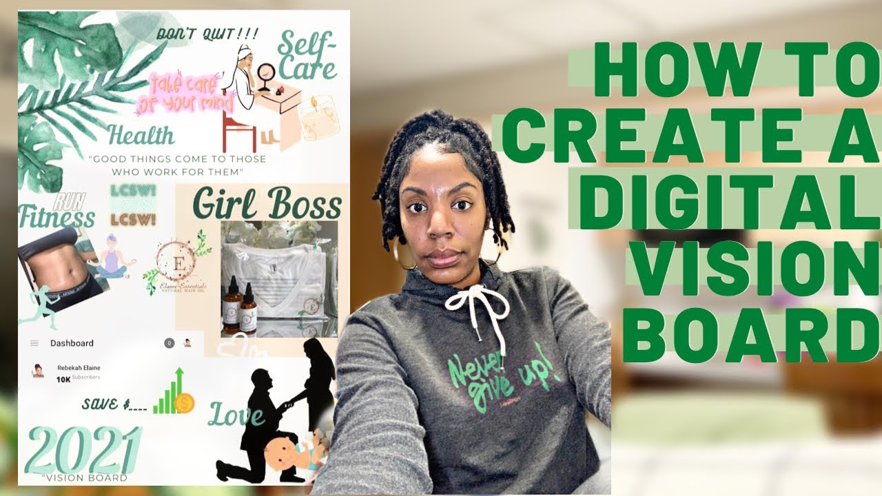 How To Create a Digital Vision Board Using Canva - YouTube