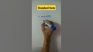 How to change usual form in standard form/class 8th