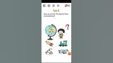 Brain out Finding santa level 1 How to arrive the north pole immediately? Walkthrough