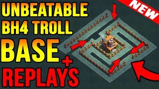 Best Builder Hall 4 Bh4 Base Unbeatable Troll Base Anti 1 Star Clash Of Clans New Update 2017