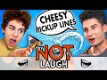 Couples Try Not To Laugh Or Smile While Watching | WORST Pick Up Line Challenge (#162)