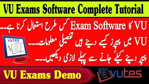 VU Exam Demo 2024 - VU Exams Software full tutorial - How to use vu exam software  #vu #exam #demo