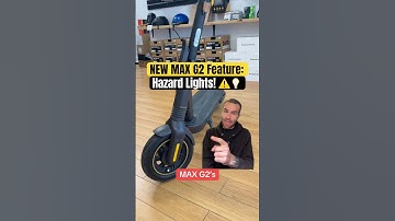 NEW Segway-Ninebot MAX G2 Hazard Lights! 😲🛴⚠️💡 #segway #ninebot #scooter #tutorial