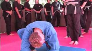 How to perform Martial Arts Forward Roll by Sensei Rick Tew and NinjaGym.com