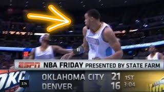 Javale McGee didn't even know where the ball is  - #nba Thunder vs Nuggets