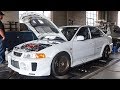 EVO 5 GETS TUNED ON THE NEW TURBO!