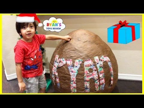 Cars Toys Giant Egg Surprise Opening! Christmas Morning 2016 Opening Present Toy Cars for Kids Video