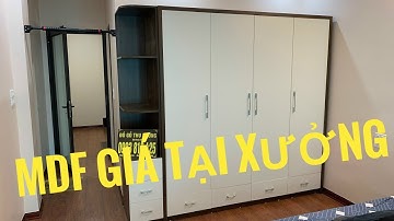 Tủ Gỗ MDF Phủ Melamine Siêu Đẹp Tủ Quần Áo Gỗ Công Nghiệp Tủ Quần Áo Thông Minh Đồ Gỗ Thu Hương