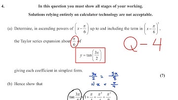 IAL FP2 January 2024 Question Paper solution Edexcel WFM02/01 (Further Pure Mathematics 2 F2) Q4