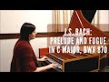 J.S. Bach: Prelude and Fugue in C Major, BWV 870; Alice M. Chuaqui Baldwin, harpsichord