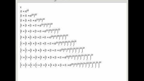 An Application of the NestList Function