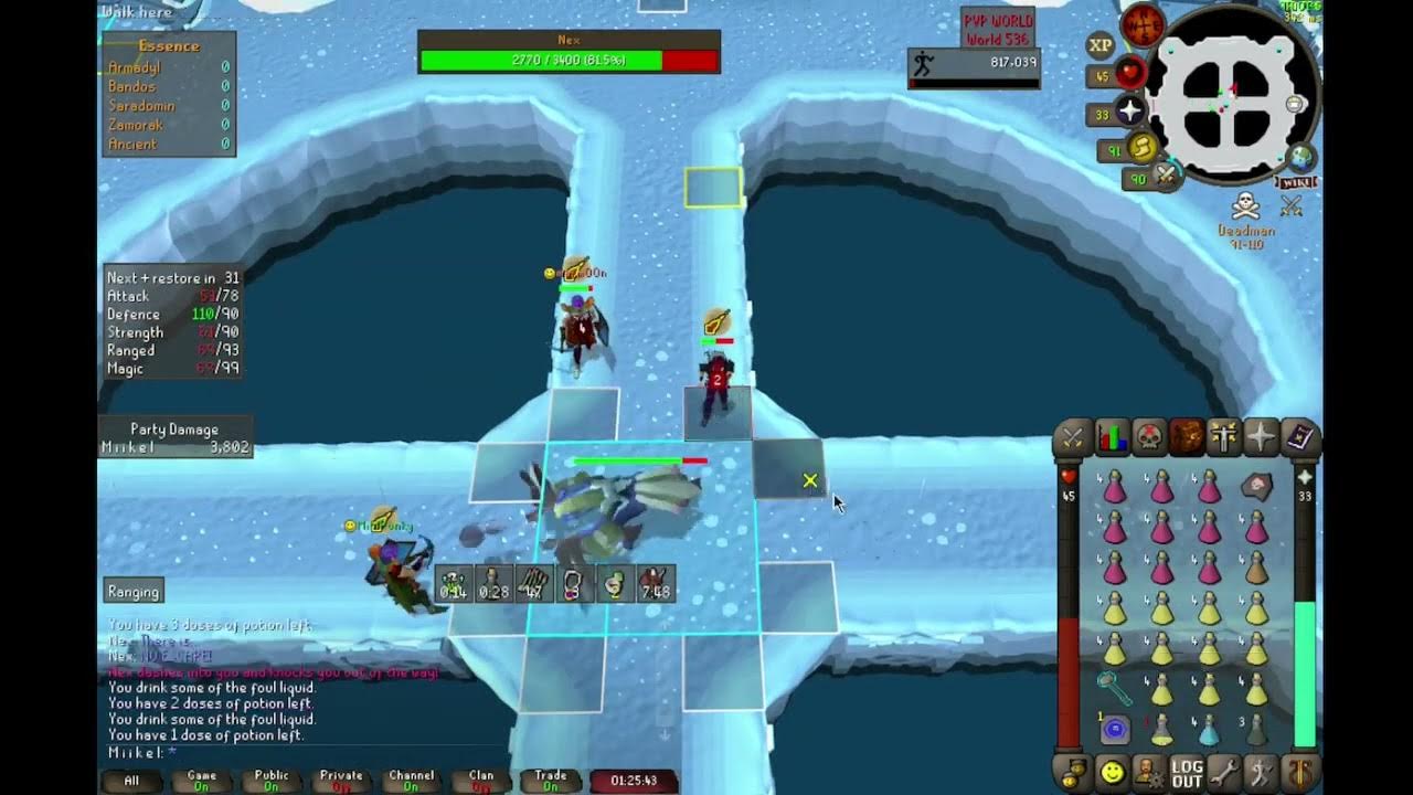 Nex Trio osrs DeadManMode Apocalypse YouTube