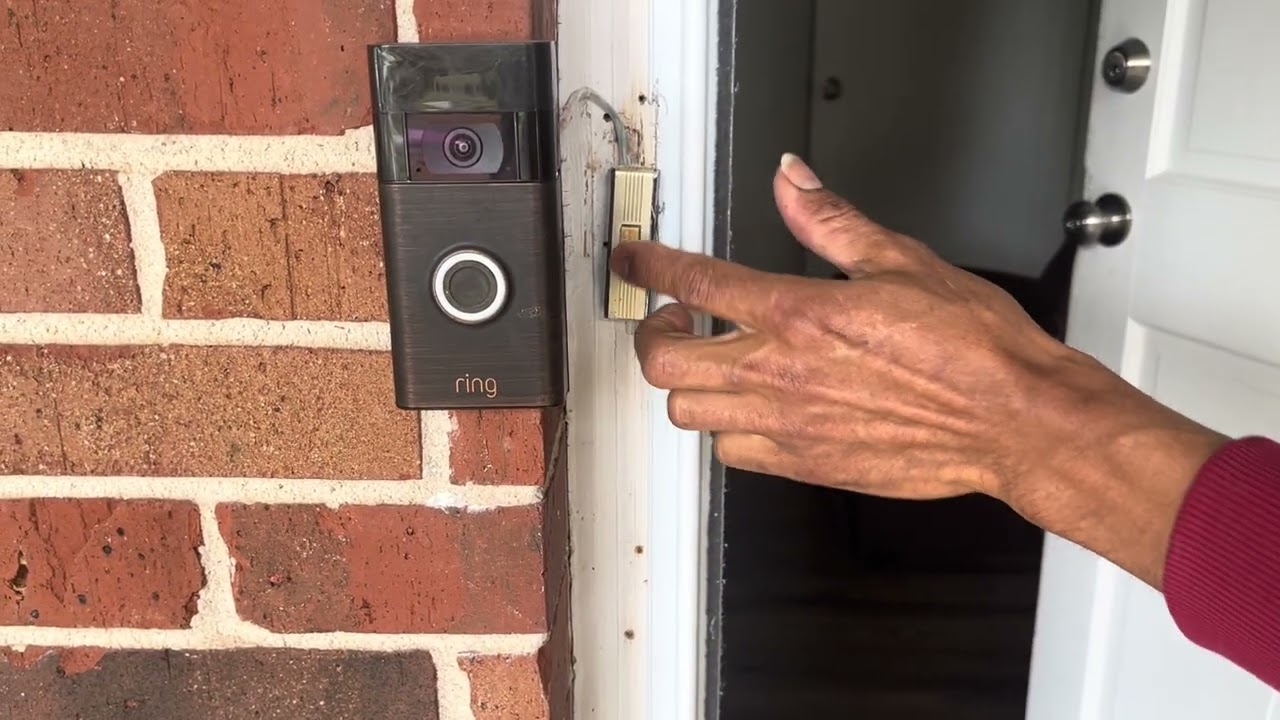 ￼ Cómo instalar y programar una cámara marca ring en el timbre de mi casa.