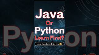 Java or Python- Which One Should Learn First? 👨💻 #javavspython #shorts #learnjava #learnpython
