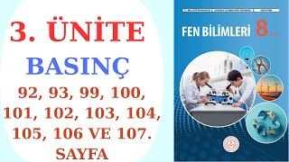 8. Sinif Fen Bi̇li̇mleri̇ Ders Ki̇tabi Meb Yayinlari 3. Üni̇te Basinç