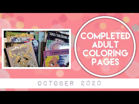 Completed Adult Colorings - October 2020