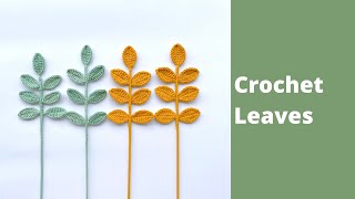 Crochet Leaves Easy Tutorial | Crochet Flower Bouquet