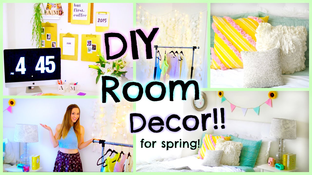 DIY Room Decor for Spring 2015! Easy Decorations for Cheap 