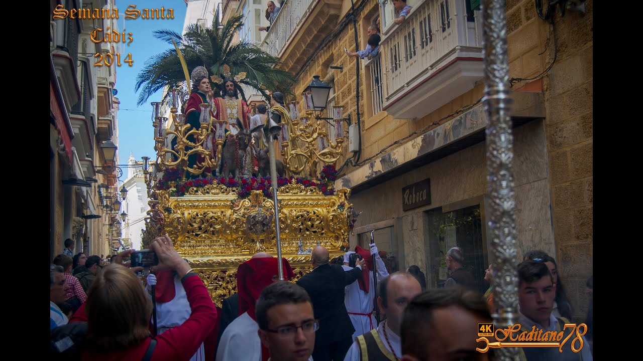 Semana Santa Cádiz 2014 Jesús de la Paz  La Borriquita  por calle San Francisco