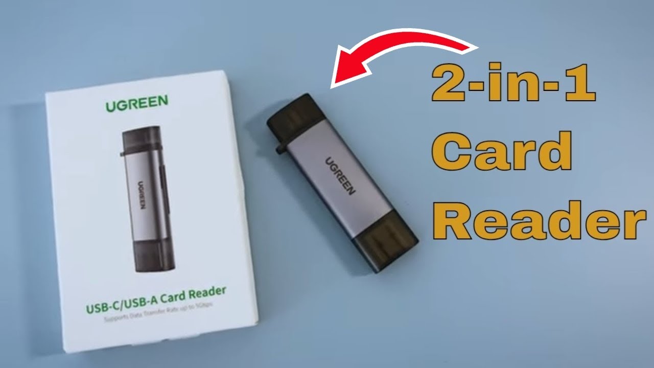 UGREEN 2-in-1 Card Reader – USB-C & USB 3.0 for SD & MicroSD Cards