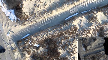 UAV Orthophoto and 3D Digital Terrain Model (DTM)