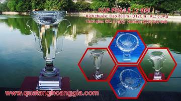 Cúp pha lê ly trong suốt