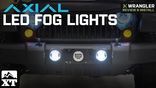 Jeep Wrangler Axial LED Fog Lights (2007-2018 JK) Review & Install - YouTube