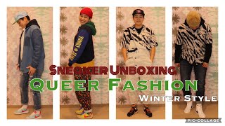 【Queer Fashion】スニーカーコーデ（冬服編）