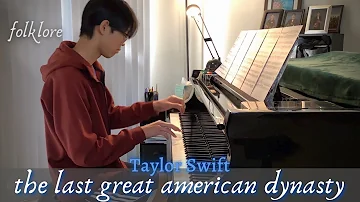 Taylor Swift: the last great american dynasty (from folklore) | Piano Cover by Jin Kay Teo