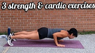 Tabata routine: 3 exercises upper body focused