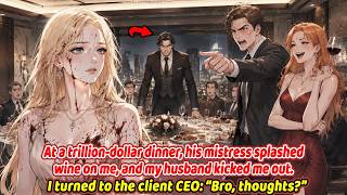 At billion-dollar dinner, his mistress splashed me. He told me to leave. I turned to CEO: “Brother?”