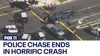 Police chase ends in horrific crash in Cerritos screenshot 4