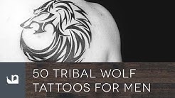 50 Tribal Wolf Tattoos For Men 
