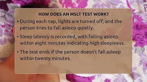 How Does An MSLT Test Work? - Sleep Apnea Support Network