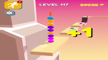 STACK RIDER Level 117 - GAMEPLAY (ios android) stack rider gameplay walkthrough