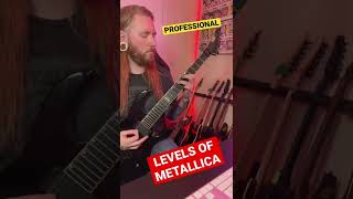 Levels of Metallica guitar riffs