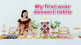 Sweet corner \/ dessert table set up