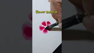 Easy Watercolor Flowers for Beginners 🌸#drawing #creative #aesthetic #art #tutorial #artshorts