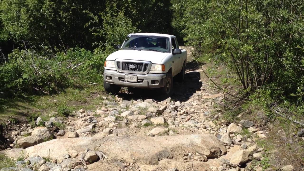 Stock R50 & 4.0L Ranger Crawling up a Mountain - YouTube