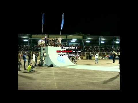 Nick Happel, front flip, Guyana, South America Shows 2010-Pro Impact Stunt Team