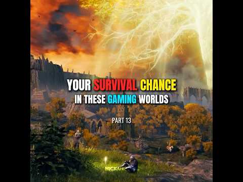 YOUR SURVIVAL CHANCE IN THESE GAMING WORLDS #gaming #games #ps5 #ps4 #editing #shorts