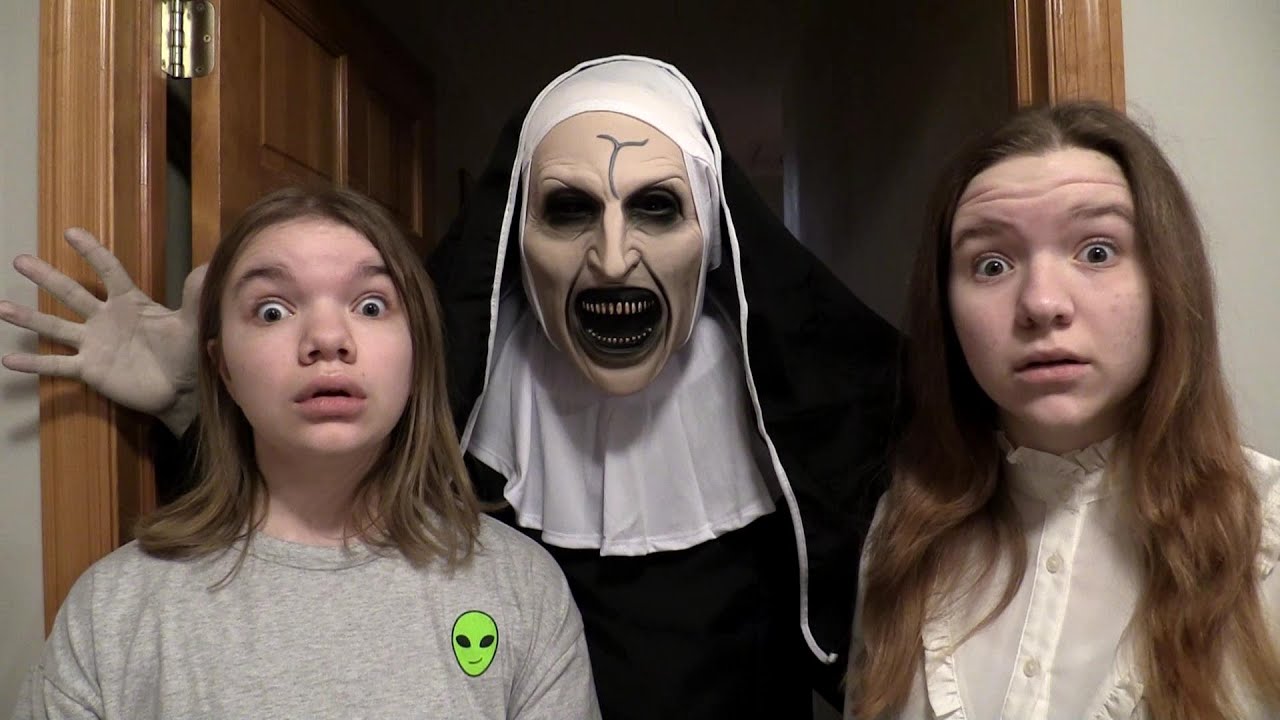 EVIL NUN IN OUR HOUSE SCARY YouTube Evil nun in our house scary youtube