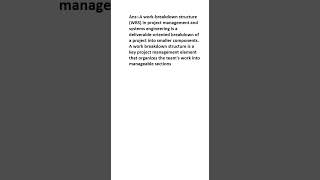 What is Work breakdown structure?
