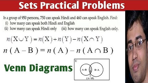 Sets Practical problems | Sets Problem Solving Questions | Sets Ex 1.6 Ncert Class 11 |Sets Class 11