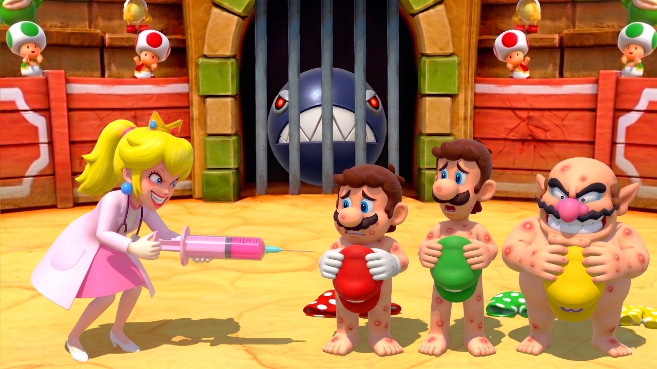 マリオパーティシリーズ】1vs3ミニゲーム完全バトル ピーチドクター VS